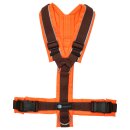 Annyx Brustgeschirr Protect leuchtorange/braun M
