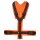 Annyx Brustgeschirr Protect leuchtorange/braun M