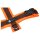 Annyx Brustgeschirr Protect leuchtorange/braun L