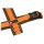 Annyx Brustgeschirr Fun oliv/orange L