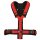 Annyx Brustgeschirr Fun schwarz/rot L