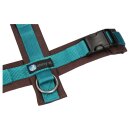 Annyx Brustgeschirr Fun braun/petrol XS