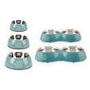 Beeztees Doppelnapf Glorius Blau 42 cm / 2 x 700 ml